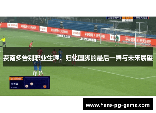 费南多告别职业生涯：归化国脚的最后一舞与未来展望