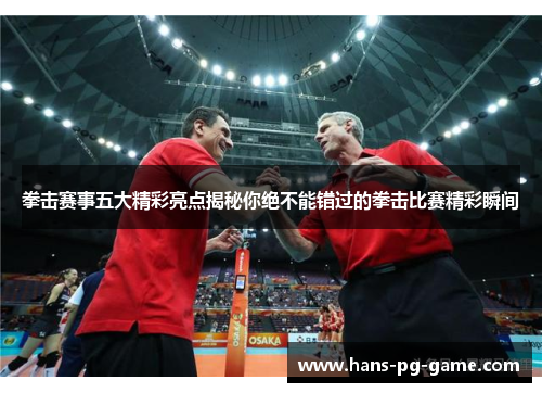 拳击赛事五大精彩亮点揭秘你绝不能错过的拳击比赛精彩瞬间